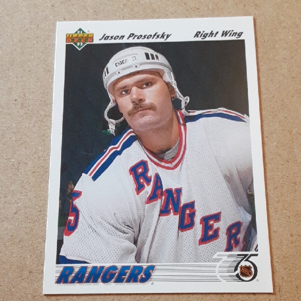 New York Rangers Hockey Rookie Trading Card